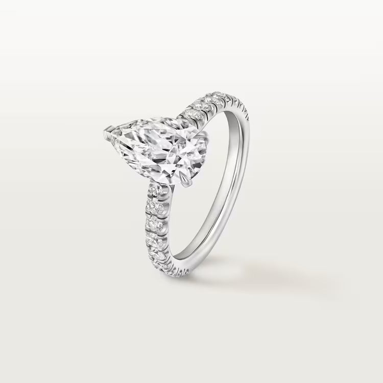 Victorian Pear Diamond Ring