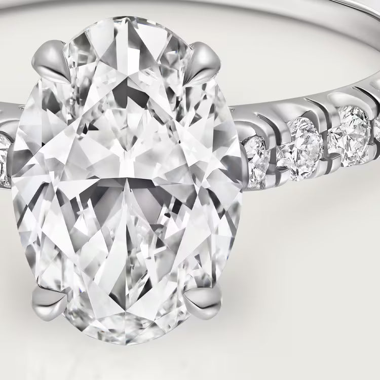 Victorian Oval Diamond Ring