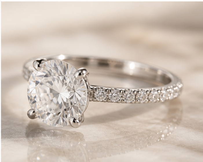 Victorian Round Diamond Ring