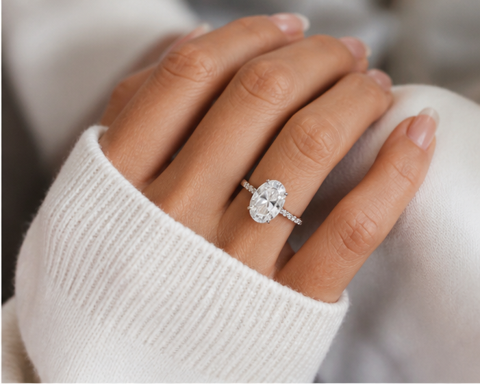 Victorian Oval Diamond Ring